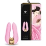 Вибратор для клитора Shunga Aiko Light Pink, гибкие кончики: Диаметр, см 6.5