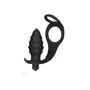 Анальная пробка с эрекционным кольцом и вибрацией LoveToy Ass Rasca Prostate Plug Combo Vibrating Black