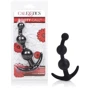 CalExotics Booty Call Booty Beads анальна ялинка, 12x3.25 см, чорний: Наявність вібрації  немає