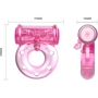 Эрекционное кольцо LYBAILE Vibro Ring: Цвет розовый