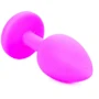 Анальная пробка Boss Series - Jewellery Pink Silicon PLUG Medium Light Blue (BS6400085): Наличие вибрации Нет