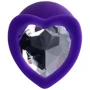 Анальная пробка с прозрачным кристаллом ToDo Anal Plug Diamond Heart: Материал Силикон