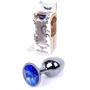 Анальная пробка BOSS of TOYS Boss Series - Jewellery Dark Silver PLUG Dark Blue S (BS6400032)
