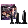 Набор анальных пробок "Liquorice dip butt plugs" 3 шт: Тип Анальные пробки