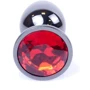 Анальная пробка с кристаллом BOSS of TOYS Boss Series - Jewellery Dark Silver PLUG Red S, BS6400028 фото 6