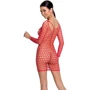 Бодістокінг Passion BS093 red: Фактура Сетка