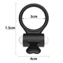 Эрекционное виброкольцо LoveToy Power Clit Cockring, Black: Цвет черный