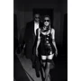 Платье Noir Handmade F320 Starlet wetlook minidress with ring belt Вlack, S: Декор Молния