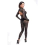 Комбінезон Noir Handmade F299 Enigma lace catsuit with underbust bodice Black, L: Вид Комбинезоны
