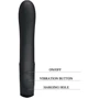 Классический вибратор Pretty Love Alston Vibrator Black: Тип управления Кнопочное