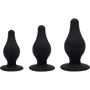 Набор анальных пробок SilexD Silicone Plug Kit двухслойные, силикон+Silexpan