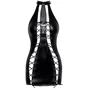 Сукня Noir Handmade F291 Powerwetlook dress with double lace-up front Вlack, XXL: Вид Платья