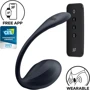 Віброяйце Satisfyer Ribbed Petal Connect App Black: Діаметр, см 3.9