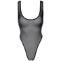 Боди Noir Handmade F322 Paparazzi elastic mesh body Black, S: Фактура Сетка