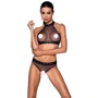 Белье с открытым доступом Passion MOONLIGHT SET Black S/M