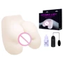 Мастурбатор LYBAILE Pussy & Anal, Double Tunnels, Vibrat. Eggs, 19x18 см