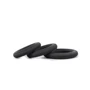 Набор эрекционных колец Topco Sales Hombre Snug Fit Silicone Thick C-Rings, 3 шт: Цвет черный