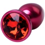Анальная пробка с кристаллом Metal By Toyfa Burgundy Anal Plug Ruby: Наличие вибрации Нет