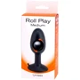 Seven Creations Roll Play Medium - анальная пробка с шариком внутри, 8,8х3,5 см: Тип Анальные пробки