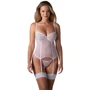 Корсет Obsessive Alissium corset & thong XL/2XL