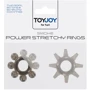 Ерекційні кільця Power Stretchy, 2 шт, чорний: Виробник Toy Joy