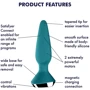Анальная смарт-пробка Satisfyer Plug-ilicious 1 (зеленая): Материал Силикон
