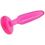 Анальная пробка на присоске Butt plug, BI-017001 Pink: Материал Гель