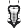 Сексуальне боді з вирізами Obsessive B122 black S/M/L: Застосування На тело
