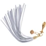 Анальная пробка LOCKINK Sevanda White Pony-Tail Anal Pear-shape Plug