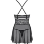 Спокусливий пеньюар Obsessive 838-BAB-1 babydoll, S / M: Застосування На тіло