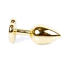 Анальная пробка BOSS Series Exclusivity Jewellery Gold Heart Plug Light Blue: Особенности С кристаллами