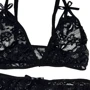 Эротический комплект NDS 1140-1 Black M/L (23612): Узор Цветочный, Однотонный