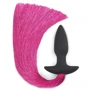 Анальная пробка c хвостом LoveToy Silicone Anal Plug With Pony Tail