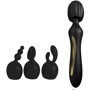 Kama Sutra Bhangra Full Body Massager - унивесальный вибромассажер со сменными насадками, черный: Тип и форма Вибромассажер