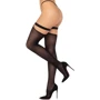 Панчохи Leg Avenue Thigh highs with garter top Black One Size: Застосування На ноги