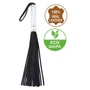 Флоггер из комбинированной кожи Flirty COMBO Leather - Black & White, BM-00029