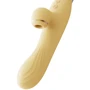 Вибратор с подогревом и вакуумной стимуляцией клитора Zalo - ROSE Vibrator Lemon Yellow: Тип и форма Кролик