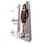 Полупрозрачное мини-платье Passion BS101 One Size black: Декор Без декора