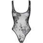 Боді Noir Handmade F242 Tulle body with patterned flock embroidery Black, M: Застосування На тело