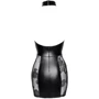 Сукня Noir Handmade F238 Short tulle dress with powerwetlook inserts Вlack, M: Декор Шнуровка