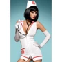 Еротичний костюм Obsessive Emergency dress зі стетоскопом, XXL: Для кого Для повних
