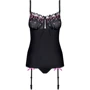 Комплект Obsessive Floweria corset, L / XL фото 3