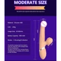 Вибратор с толчками и ротацией Boss Series Basia Thrusting Vibrator: Диаметр, см 3.5
