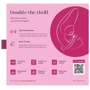 Вібратор кролик із вакуумною стимуляцією Womanizer Blend Vibrant Pink: Тип і форма Вибромассажер