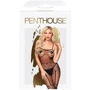 Бодистокинг с чулками и геометрическим рисунком Penthouse - Firecracker Black XL: Применение На тело