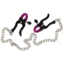 Зажимы для сосков Orion - Bad Kitty Silicone Nipple Clamps: Цвет серебристый