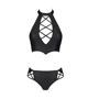 Комплект из эко-кожи Nancy Bikini black 6XL/7XL - Passion: Вид Комплекты