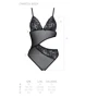 Боди с ажурным лифом Christa Body black L/XL — Passion: Материал Полиэстер