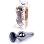 Анальная пробка с кристаллом BOSS of TOYS Boss Series - Jewellery Dark Silver BUTT PLUG Black, BS6400056