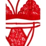 Эротический комплект NDS 5067-1 Red M/L (22140): Узор Цветочный, Однотонный